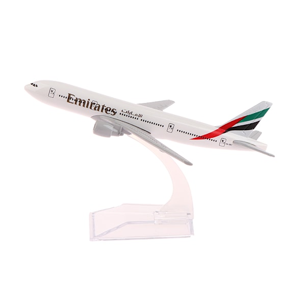 Skala 1:400 Metall Flygplansreplika Emirates Airlines 777 Modell