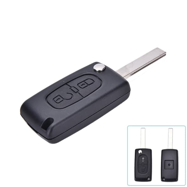 2 NYCKELHUSET TIL PEUGEOT 307 308 107 207 407-FA1-