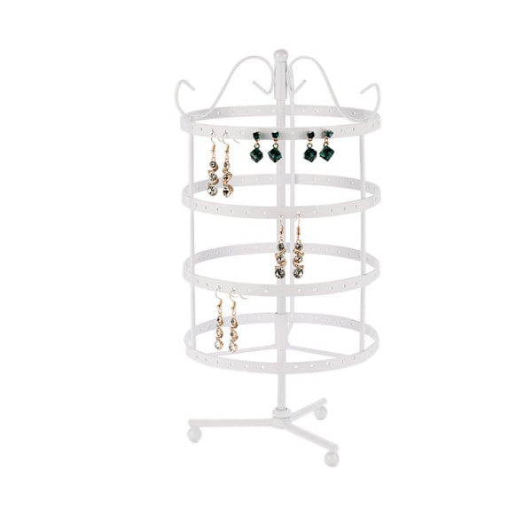 4-lags roterende runde øreringe Smykker Display Rack Stand Display Holder