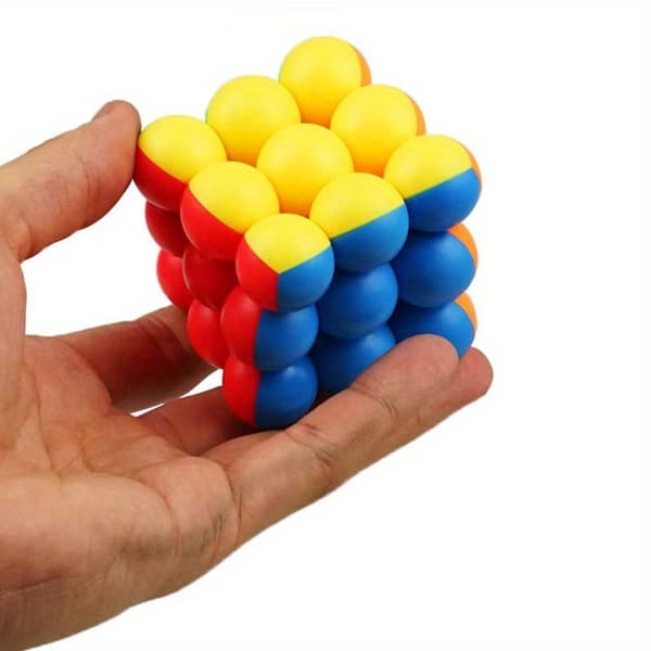 Tarraamaton 3x3 pallokuutio taikapalapeli-FA-