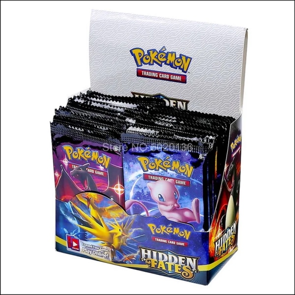 Pokemones-kortit TCG: XY Evolutions -sinetöity booster-laatikko Hidden Fates