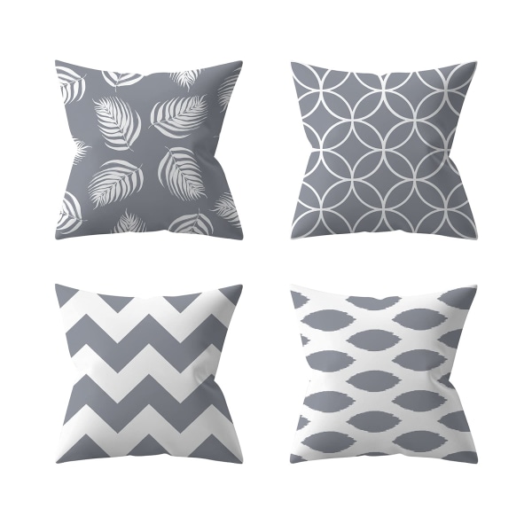 cushion cover 45 x 45cm Pack of 4 home pillowcases reading pillo