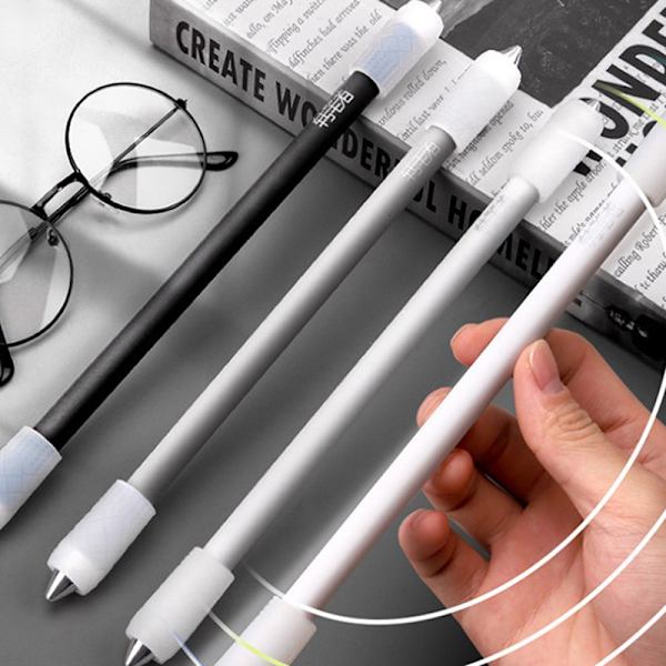 Nyhed Spinning Pen Roterende kuglepen Frosted Gray