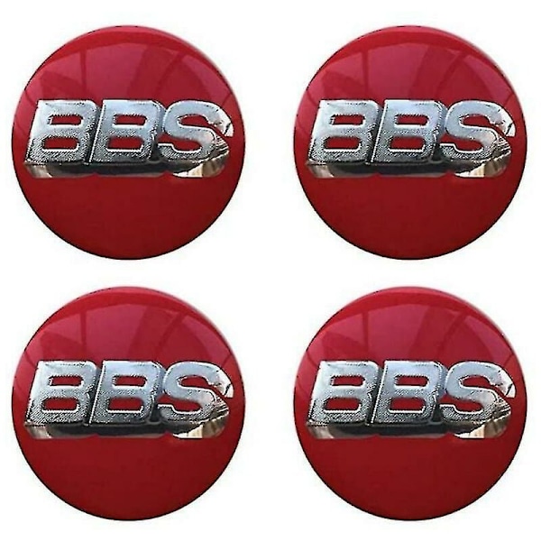 BBS Pyöränkeskiömerkit Emblem 4-pakkaus 65mm BBS Auton Kapselin Logo Badge Tarra Auto Pyöränkeskiömerkki Navan Emblem