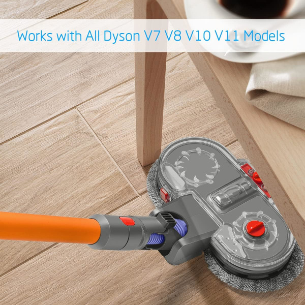 Elektrisk moppfeste er egnet for Dyson V7 V8 V10 V11 V15 støvsugere, våt og tørr bruk