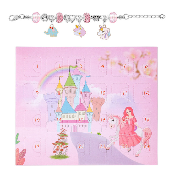 Adventskalender 2023 Jul Adventskalender Unicorn Armband Smycken för tjej