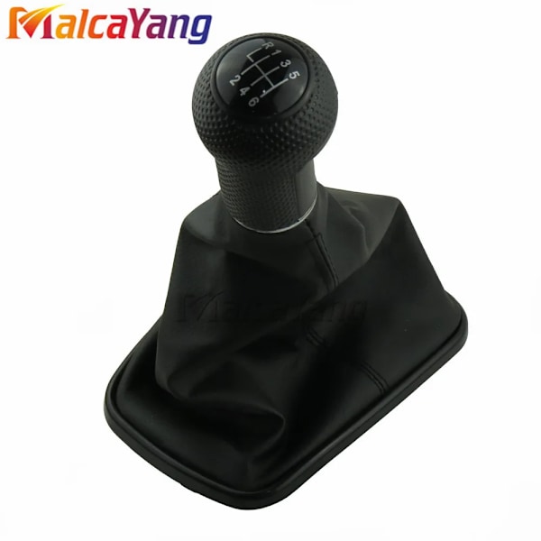 5/6-växlad 12 mm växelknopp Spak Växel damask Boot för Volkswagen V-W Golf 4 IV MK4 G-TI R32 Bora Je-tta 1999-2004- 6 Speed