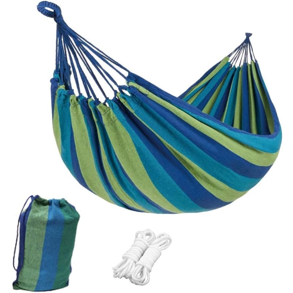 One Person Outdoor Garden Hammock Canvas Soft Swing Sleeping