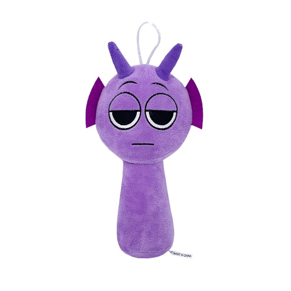 Xbi - Ny för 2025 Sprunki Plysch Rytmlåda Plyschleksak Dock Purple head (20cm 60g)