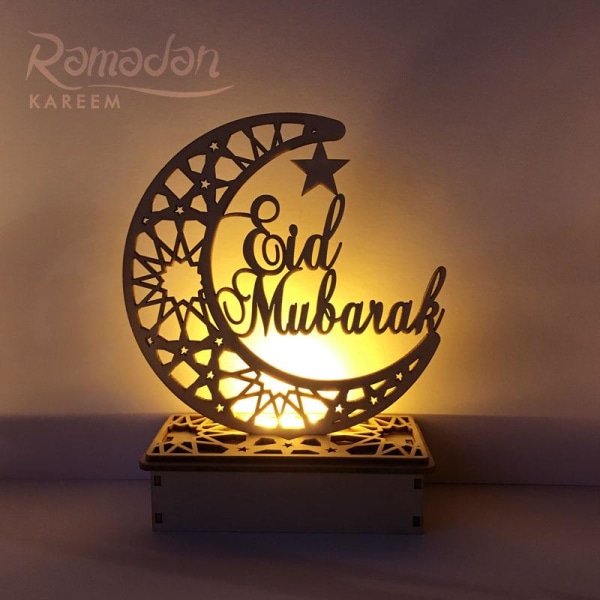 Ramadan eid mubarak dekoration led ljus