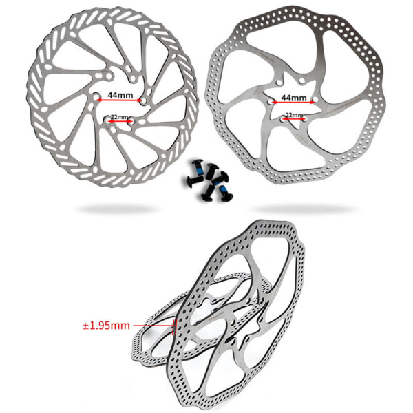 160 mm MTB-skivbromsrotor med 6 bultar 6 bult MTB-skivbromsrotor -