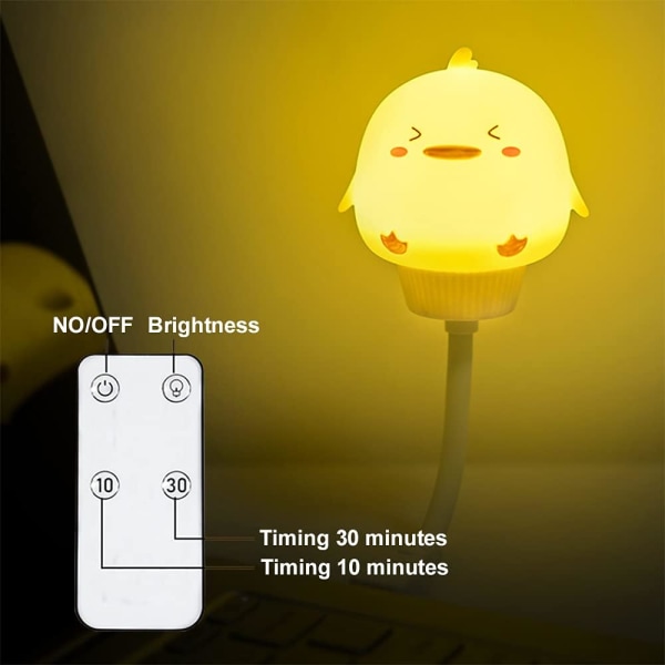 LED-nattlys for barn til babyromdekor, søt USB-lampe