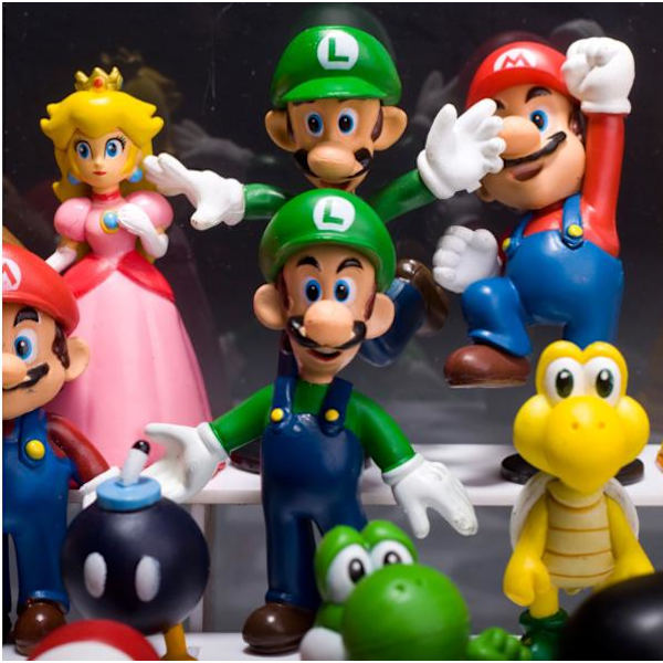 18kpl Super Mario Bros Mario Wario Donkey Kong Waluigi