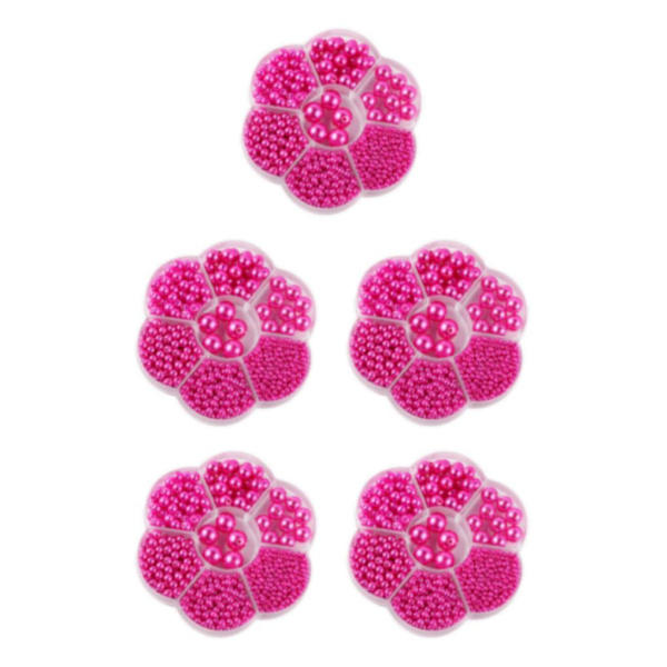1/2/3/5 1150 st DIY-pärlor för smyckestillverkning, rosröd rose red 5PCS