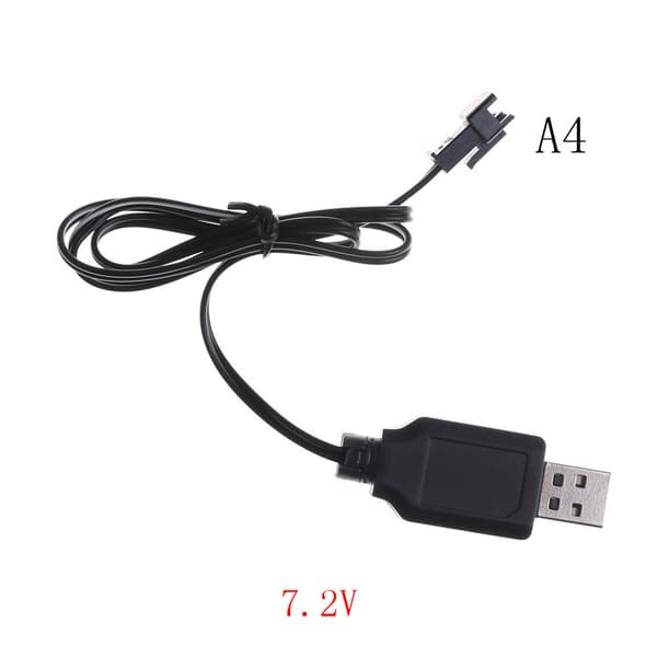 DC 3.6V-7.2V RC Batteripak USB Oplader Adapter