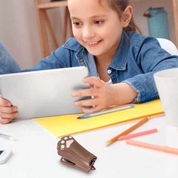 Mini Hækkepistol Sæt, Bærbar Sød Katteklo Desk Hækkepistol Binding