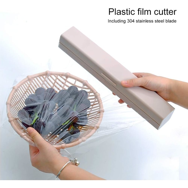 Plastfilmsskärare, sträckfilmsdispenser, sträckfilm