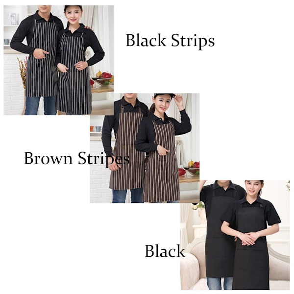 Kockförkläde Ren Pinafore KAFFE RÄMMER Coffee Stripes