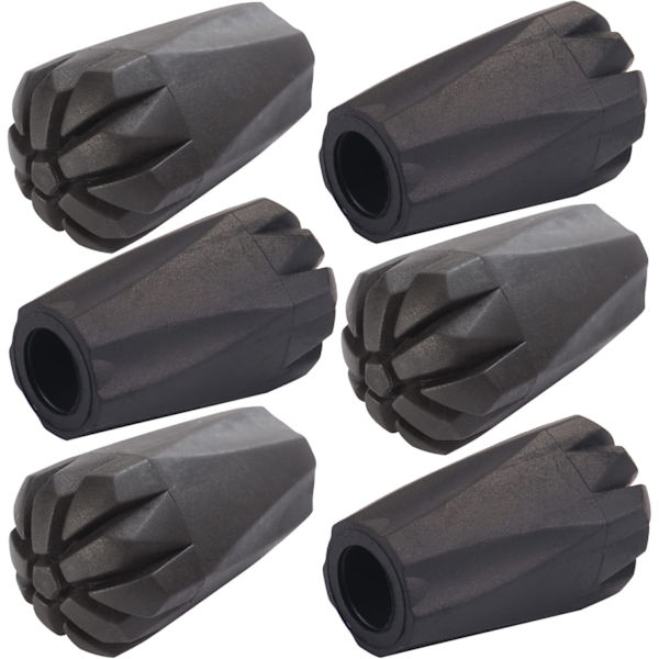 6 kpl vaellussauvan kärkiä, erittäin paksut, kestävät kumiset kärjet, sisähalkaisija 11 mm/0,43 tuumaa, lumikengät, vaellussauvojen mutapidikkeet, kaikkiin tavallisiin vaellussauvoihin