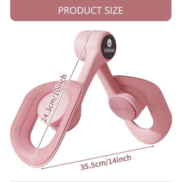 Mireva Fit Pelvic and Thigh Trainer Digital Display Pelvic Floor Trainer Pink-FA- Pink Countless Adjustable