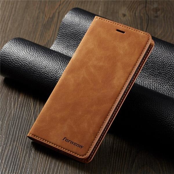 Högkvalitativt fodral för Samsung A51 | Brun