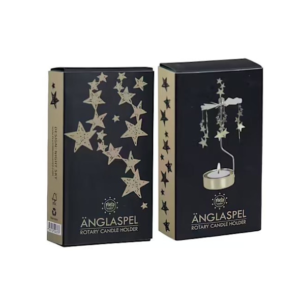 Engle-spill Nattehimmel Gull Pluto Design gold 80