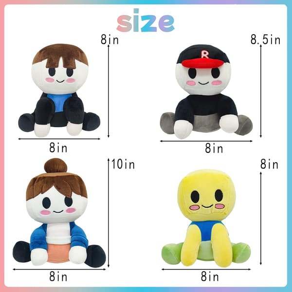 Pehmo, 7,8\" kaunis pehmonukke, Blox Buddies Noob Buddy Guest Buddy Bacon-FA-
