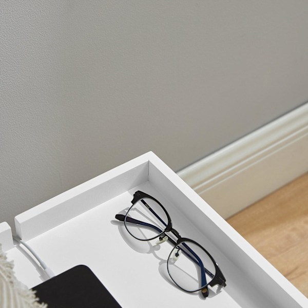 SoBuy Sengebord Natbord Design Natbord NKD01-W White