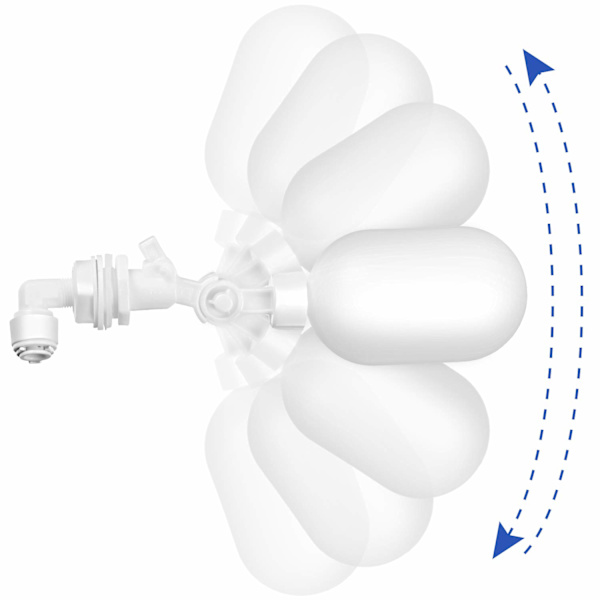 Vandfilter Float Ball Valve 1/4 Tommer Justerbar Float Valve