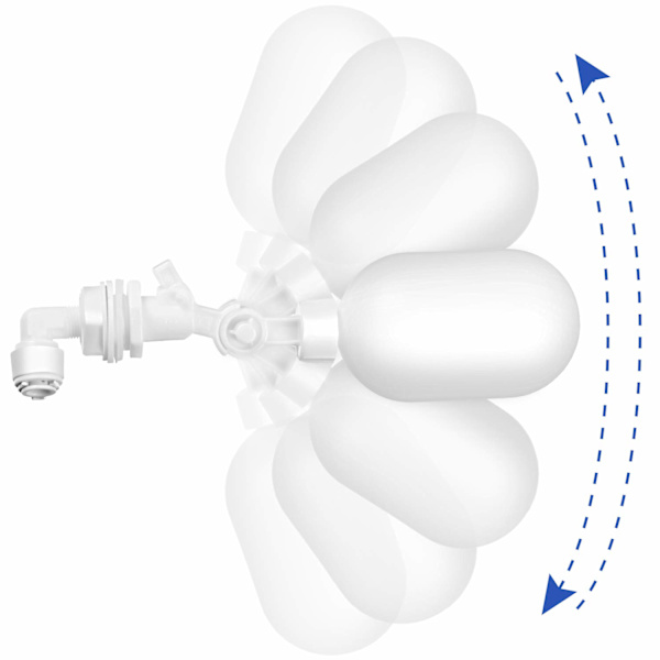 Veden suodattimen kelluva palloventtiili 1/4 tuuman säädettävä kelluntaventtiili