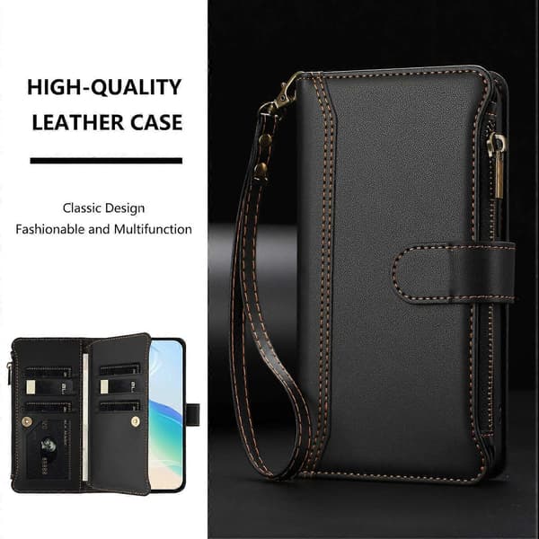 SKALO Nothing Phone (3) Stor Pung 11-RUM Pung Etui - Sort-FA-
