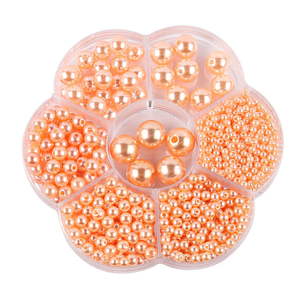 1/2/3/5 1150 st DIY-pärlor för att göra vackra smycken - orange orange 2PCS