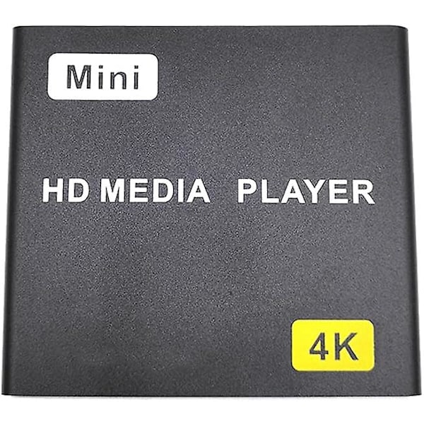 Hdmi-mediaspelare, miniformat, 4k 1080p Full-HD, digital mediaspelare med stöd för Hdmi/AV-utgång -