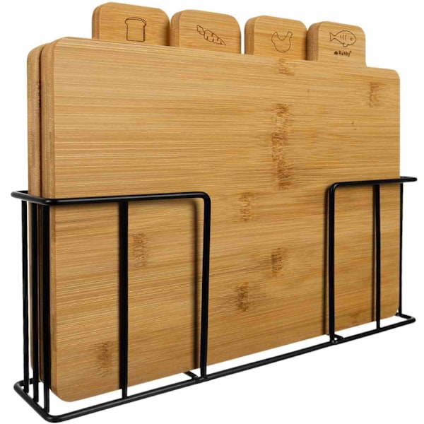 Skärbrädesset med Ställ, Bambu - 5 delar Bamboo 1943