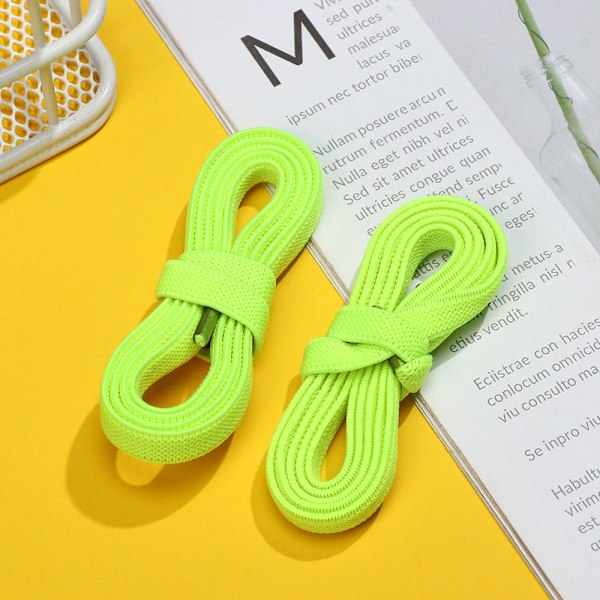 Spring Lock Skosnören Uden Slips GUL yellow