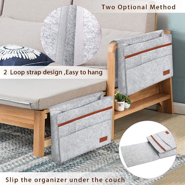 Sengebord Caddy, Filt Sengebord Opbevaringsarrangør Hjem Madras Sofa