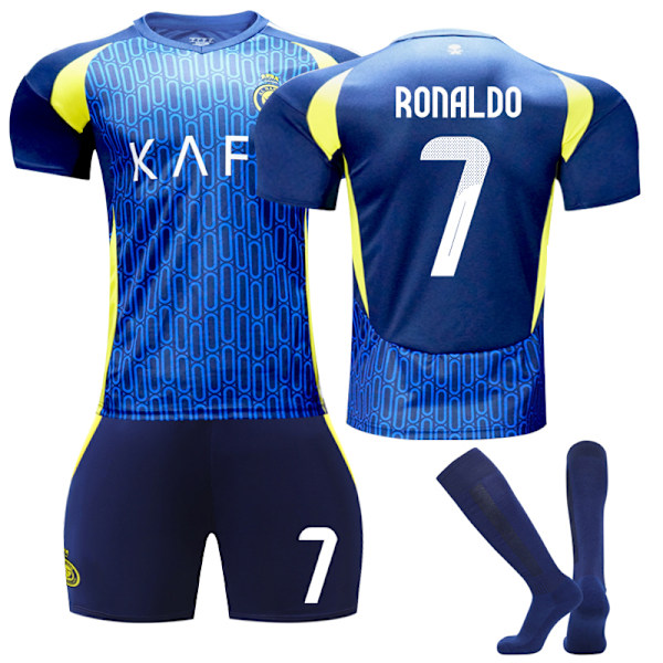 Al-Nassr FC Udebanefodboldtrøje 2024-2025, Størrelse 7 Ronaldo 2024-2025 Away 20