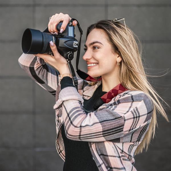 Kamerarem, universell kamerarem för axel och nacke, justerbar blommig kamerarem för alla DSLR