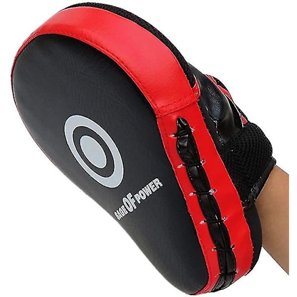 Boksepude Håndmål 1 par Ufc Mma Træning Punching Pads Pu Læder Strike Pads Target Mitt Handske 25,5 X 19 X 4,5 Cm (rød og sort)