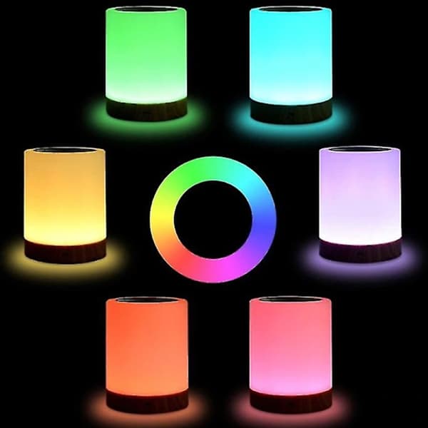 Dæmpbar Touch Bordlampe - Varm Hvid LED Natbordslampe -FA-