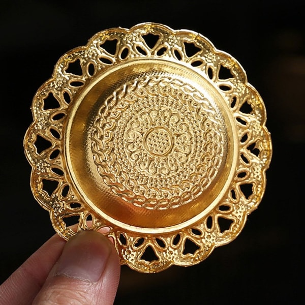 Eid Mubarak -tähti-kuu-mini kannettava kultainen suitsuke feather