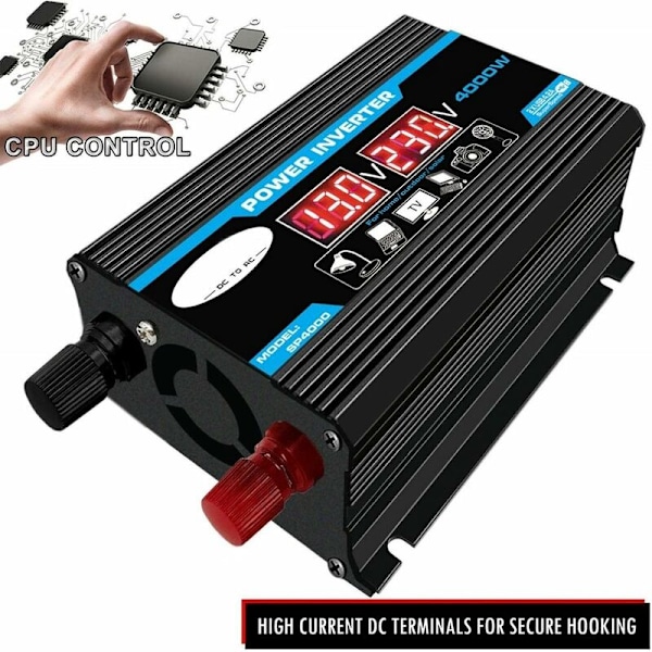 300w Inverter 12v til 220v/110v LED Bilstrøms Inverter Konverter Oplader Adapter Dobbelt USB Transformator 12V-220V