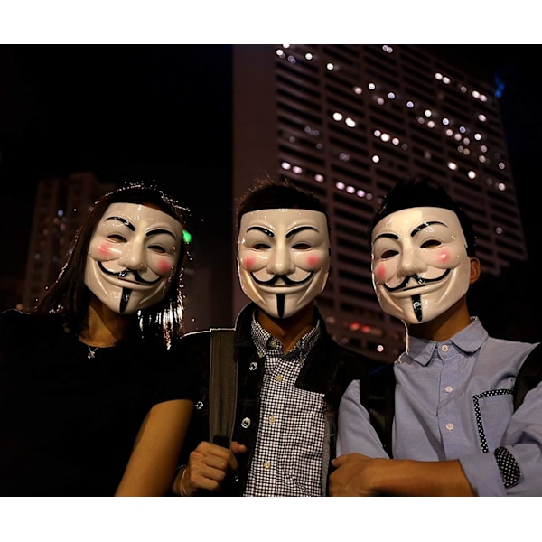 Halloween-naamio, V for Vendetta -naamio aikuisille/lapsille