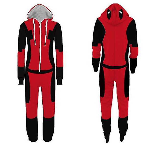 Deadpool-tyyliset pyjamaset L