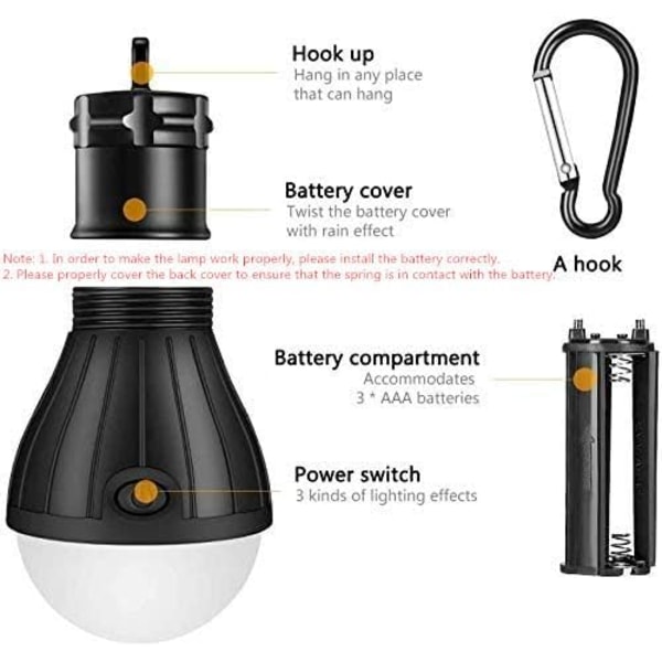 LED Camping Lamp LED Ultra Bright Lantern COB150 Lumens Portable