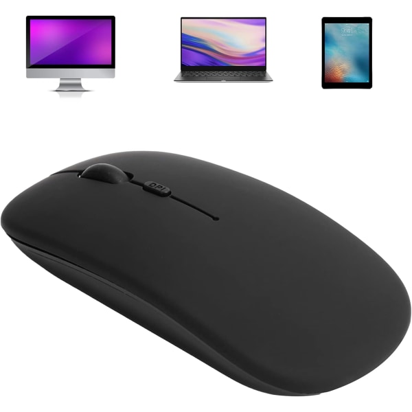 Ultratynn trådløs Bluetooth-mus egnet for bærbar PC-nettbrett
