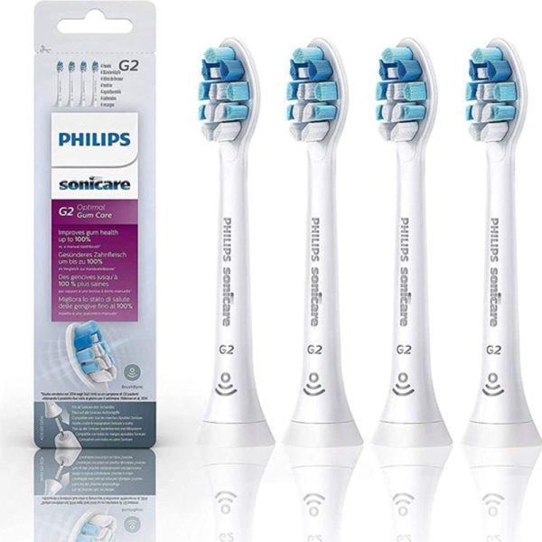 4 stk. utskiftbare børstehoder for Philips Sonicare C1 C2 G2 W2 G2