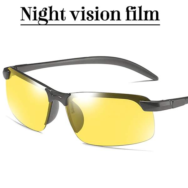 3st Herr Driving Golf Glasögon UV400 Lins PolarizedSolglasög Grey Frame Yellow Lenses