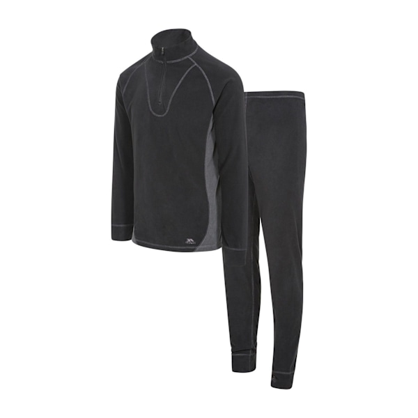 Trespass Unisex Thriller Termisk Topp och Byxa Set XS Svart Black-FA5- Black XS