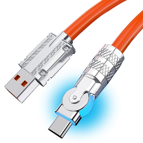Type C Ladingkabel Mobiltelefon Ladingkabel ORANGE 2 M 2 M Orange Orange 2 m-2 m
